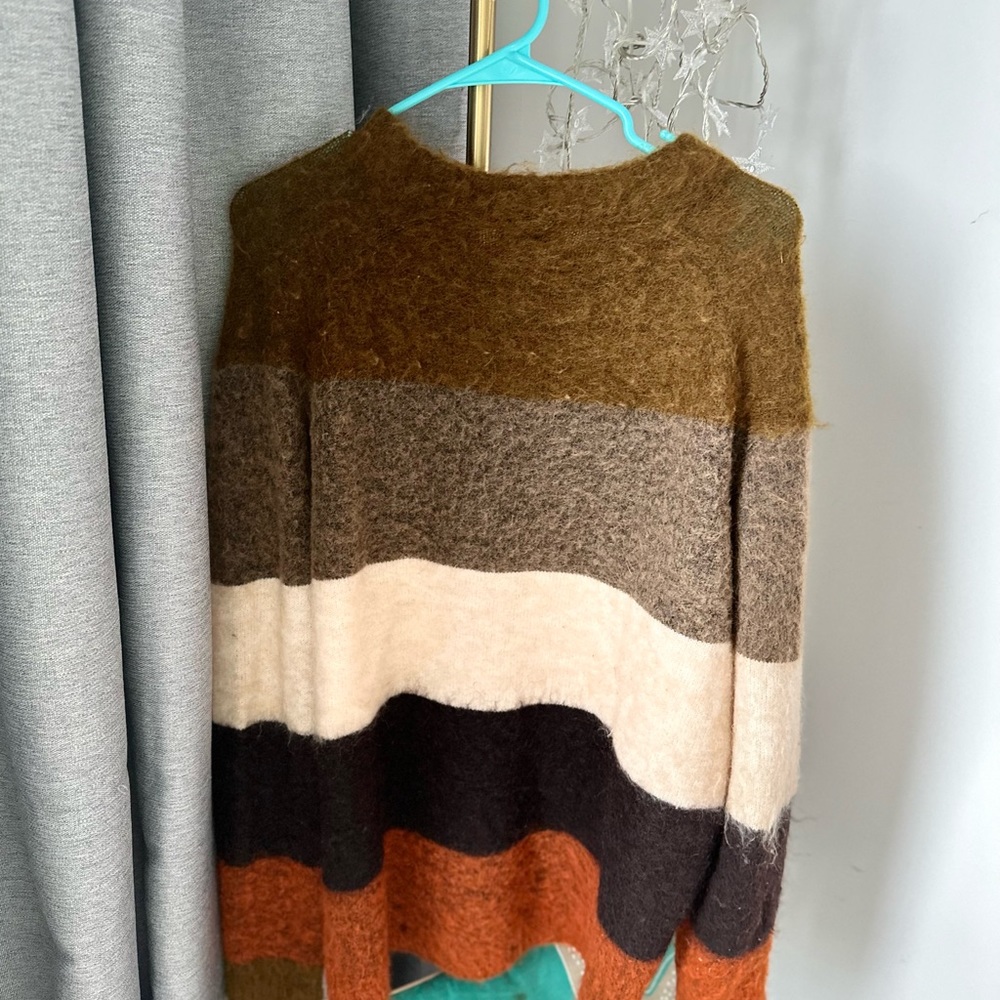 Acne studio Mohair sweater in brown color